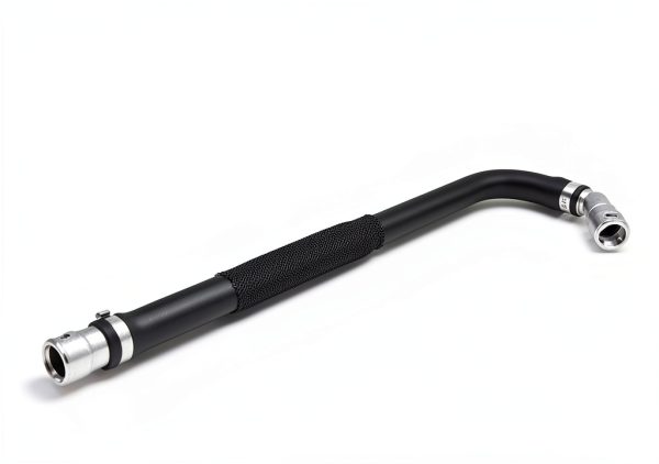 Lqito Heated HVAC Heater Hose 626-721 Black Aluminum Rubber 12.2in-5