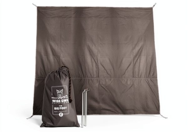 Camping Tarp Wise Owl Outfitters Waterproof Ultralight Large Gray-0