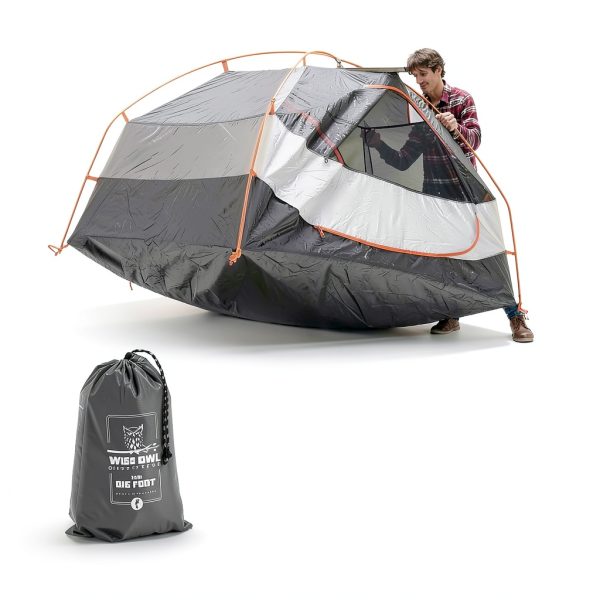 Camping Tarp Wise Owl Outfitters Waterproof Ultralight Large Gray-3